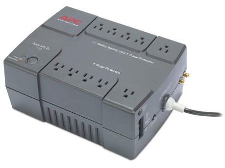 APC Back-UPS ES USB 750VA w/TEL & COAX 120V